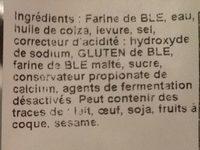 Moricettes, X5 Ingredients