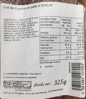 5 Moricettes Ingredients