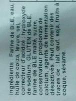 4 Moricettes Ingredients