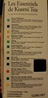 Les Essentiels De Kusmi Tea Ingredients