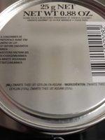 English Breakfast Tea Ingredients