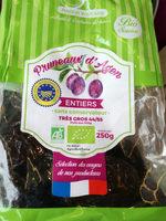 Pruneaux Agen Bio, IGP, Calibre 44/55, Sachet Report Card