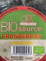 Bio Source Cranberries Report Card