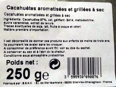 Cacahutes Aromatises Et Grilles  Sec