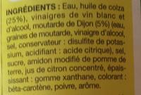 Vinaigrette Nature Allge En Matires Grasses (26% MG) Ingredients