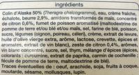 Poisson Sauce Beurre Citron, Surgel Ingredients