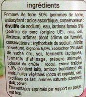 Tartiflette Ingredients