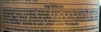 Lait Croissance Bio Ingredients