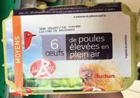 6 Oeufs De Poules Leves En Plein Air Moyens Label Rouge Report Card