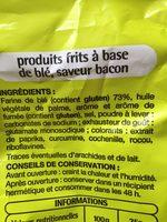 Snacks Saveur Bacon Ingredients