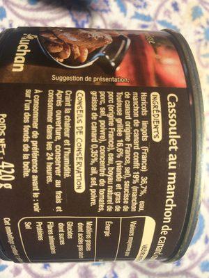 Cassoulet Au Manchon De Canard Confit Mmm!