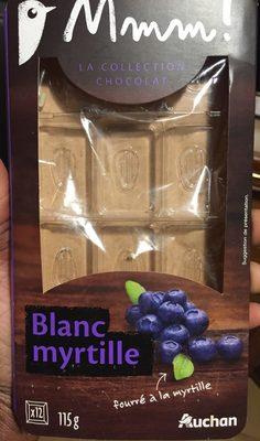 Chocolat Blanc Myrtille