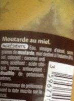 Moutarde Au Miel Ingredients