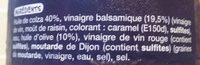 Sauce Vinaigrette Huile Olive Vinaigre Balsamique Ingredients