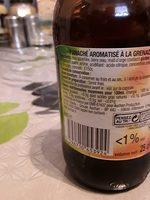 Panache Grenadine Ingredients