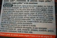 Pizza Gigantic Saveur Barbecue Ingredients