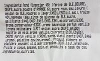 Tartelette Financier Fraise X2 Ingredients
