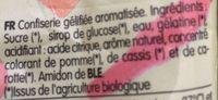 Bonbons Glifis Mes Fraises Bio Ingredients