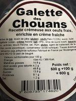 Brioche Galette Des Chouans Ingredients