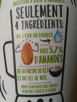 Amande Nature Ingredients