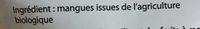 Mangues Ingredients