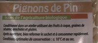 Pignons De Pin Ingredients