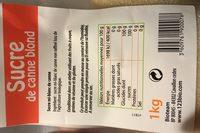 Sucre De Canne Blond Ingredients