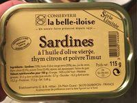 Sardines  Lhuile Dolive Vierge, Thym Citron Et Poivre Timut Report Card