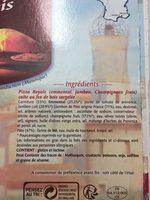 Pizza De Manosque Royale 400g Ingredients