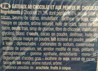 Gateau L'Original Individuel Chocolat Pepites Brownie 30% Rembourses Ingredients