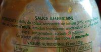 Sauce Amricaine  La Tomate Ingredients