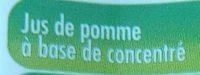 Jus De Pomme  Base De Concentr Ingredients