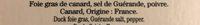 Le Foie Gras De Canard Entier Ingredients