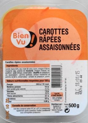Carottes Rpes Assaisonnes