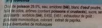 Btonnets Saveur Crabe Ingredients