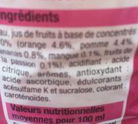 Boisson Aux Fruits Exotiques Bien Vu, 2l Ingredients