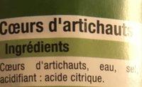 Coeurs D'artichauts Bien Vu, Ingredients