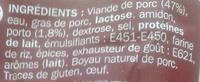 Boudin Blanc Au Porto Ingredients