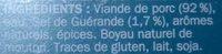 La Traditionnelle Au Sel De Gurande Ingredients