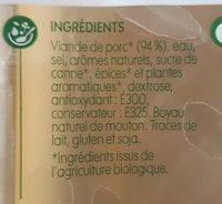 5 Chipolatas Qualit Suprieure Ingredients