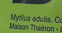 Moules De Corde Bio Ingredients