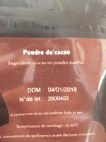 Cacao Noir Ingredients