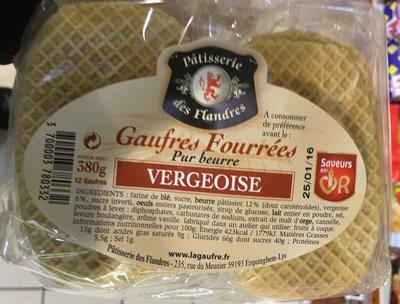 Gaufres Fourres Pur Beurre Vergeoise