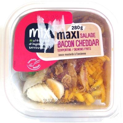 Maxi Salade Bacon Cheddar Serpentini / Oignons Frits
