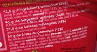 Salade & Serpentini Poulet Emmental Tomates Crudits Sauce Au Parmesan Ingredients