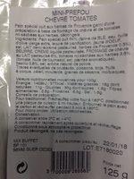 Prfou Chvre Tomates Basilic Ingredients