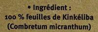 Kinkliba Ingredients