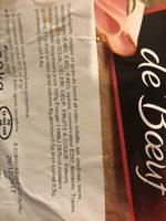 Salami Sec De Boeuf Ingredients