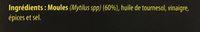 Moules Escarbeche Ingredients