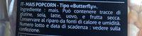 Mais A Pop Corn Ingredients